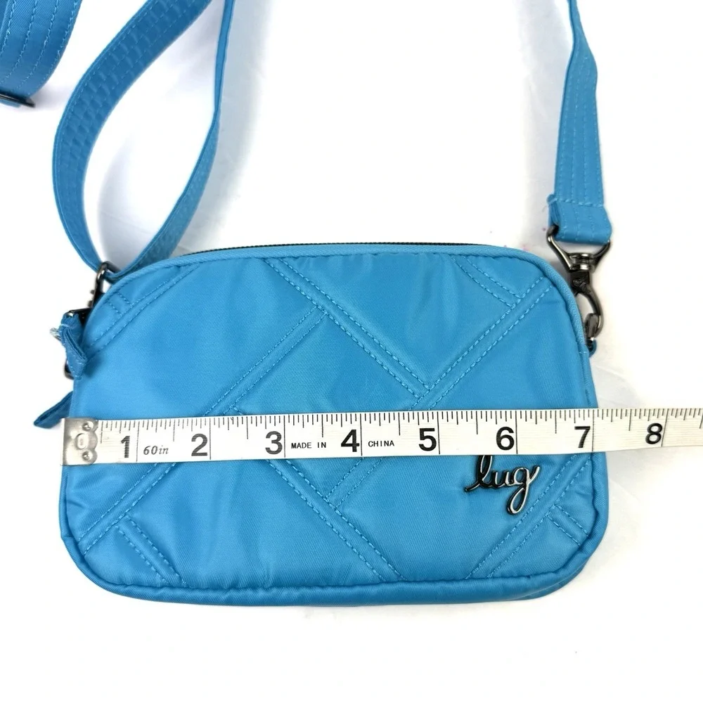 Lug Coupe SE Bag Teal Aqua‎ Quilted Nylon Convertible Belt Bag Purse Brand New
